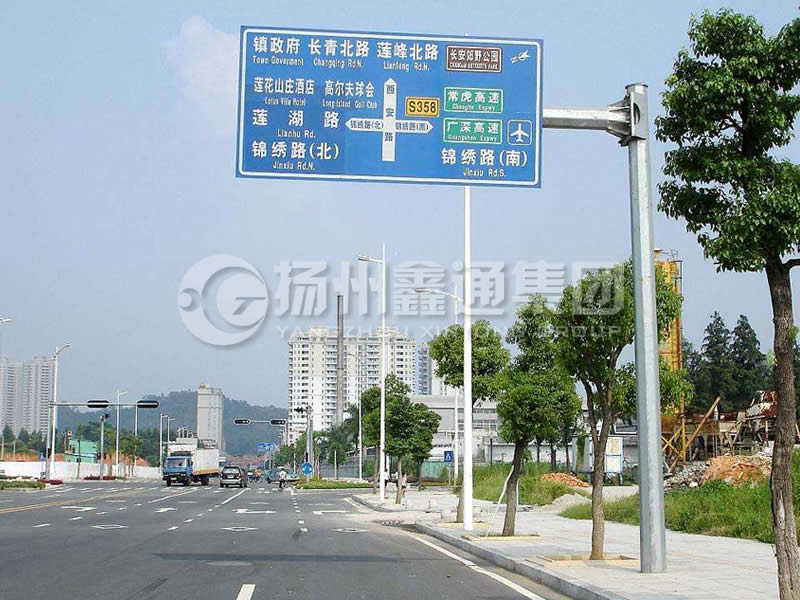 BZG-008，交通標(biāo)志桿，八棱交通標(biāo)志桿