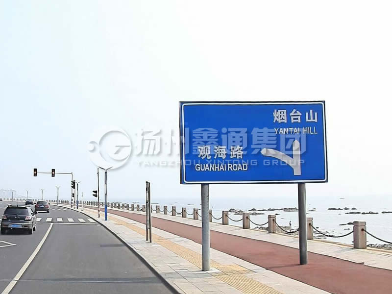 BZG-015，交通標志桿，雙柱標志桿
