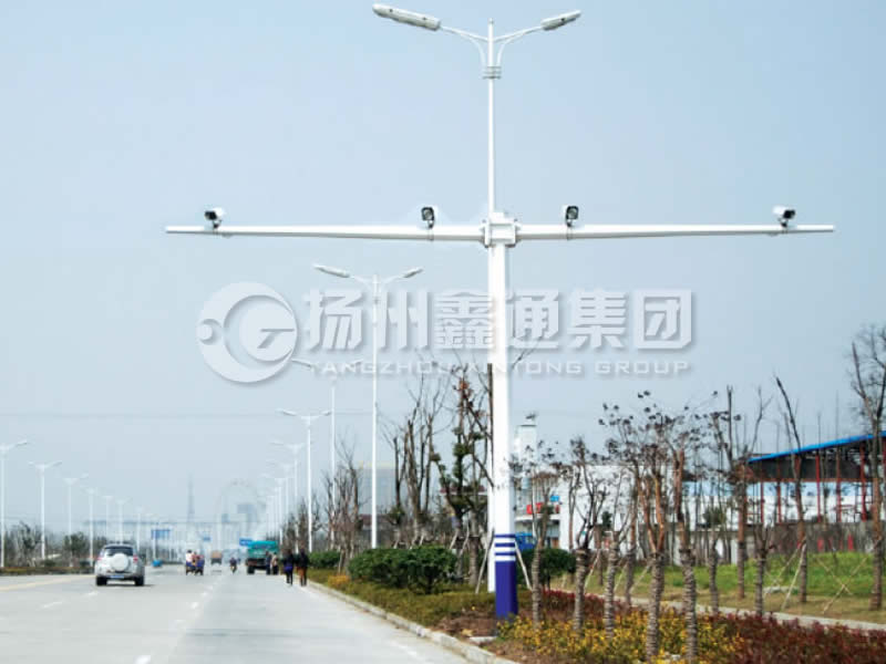 DJG-004，電子警察桿，T型八棱電警桿